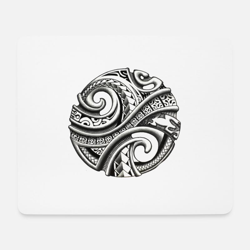 Tahitian Perle POE - Mousepad (Querformat) - Weiß