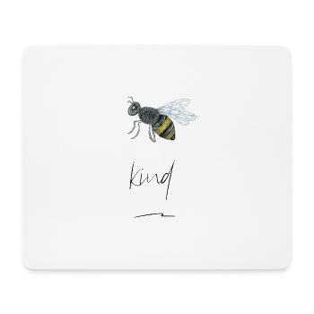 Hand-Drawn Bees Print "Bee Kind" - Mouse Pad (horizontal) - white - Front