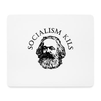 Karl Marx Le socialisme tue - Tapis de souris (format paysage) - blanc - Devant