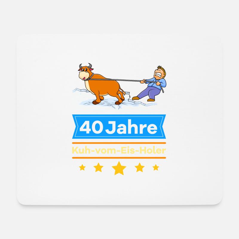 40 Jahre Dienstjubiläum Firmenjubiläum Geschenk - Mousepad (Querformat) - Weiß