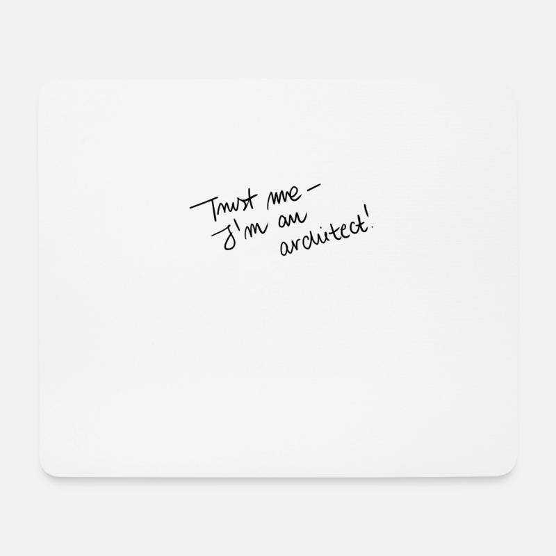 Architect - Mousepad (Querformat) - Weiß