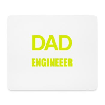 Engineer Day I'm a Dad and an Engineer Geschenk - Mousepad (Querformat) - Weiß - Vorne