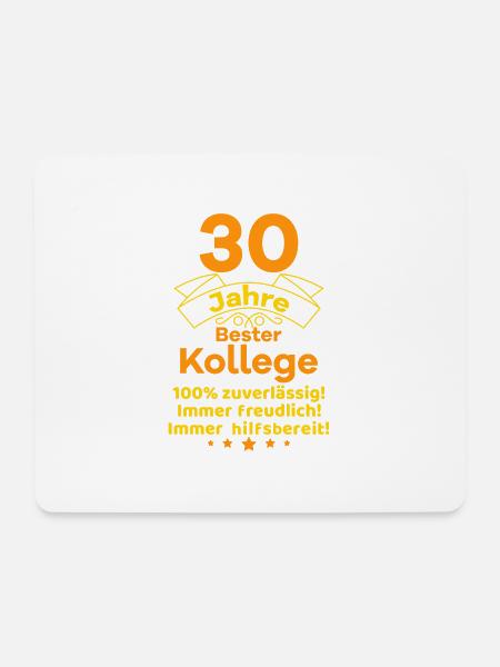 30 Jahre Dienstjubiläum - Mousepad (Querformat) - Weiß