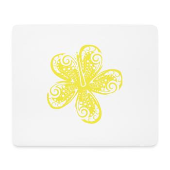 Hawaiianische Hibiskus Hawaii-Blumen Geschenk - Mousepad (Querformat) - Weiß - Vorne