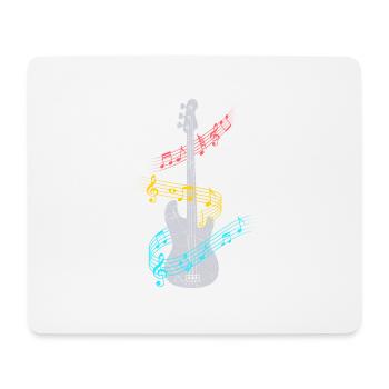 Bass guitar electric guitar - Mouse Pad (horizontal) - white - Front