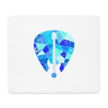 Guitare basse guitare électrique - Tapis de souris (format paysage) - blanc - Devant