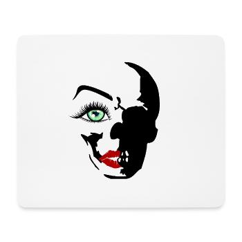 beauty eyes dead - Mouse Pad (horizontal) - white - Front