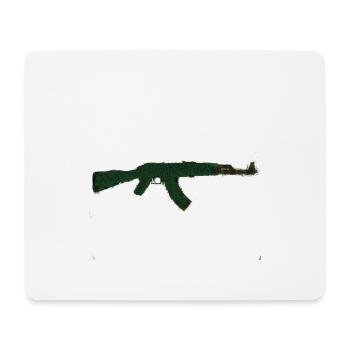 Kalaschnikow AK 47 - Mousepad (Querformat) - Weiß - Vorne
