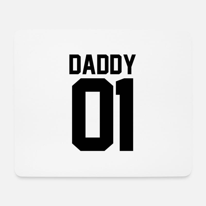 Daddy 01 - Mousepad (Querformat) - Weiß