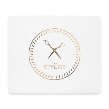Barber Salon Barber Hair Stylist Hairdresser Gifts - Mouse Pad (horizontal) - white - Front
