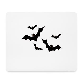 Cadeau de chauve-souris Halloween - Tapis de souris (format paysage) - blanc - Devant