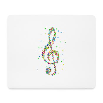 Musician treble clef clef music - Mouse Pad (horizontal) - white - Front
