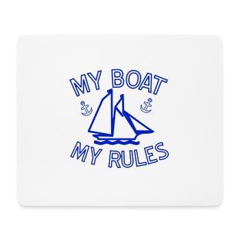 Boot - Mousepad (Querformat) - Weiß - Vorne