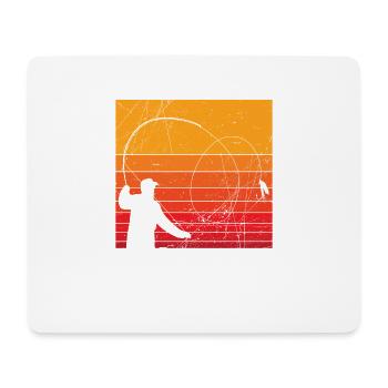 Fliegen Angler Fischer Fliegenangler Geschenk - Mousepad (Querformat) - Weiß - Vorne