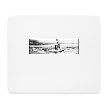 planche à voile pure - Tapis de souris (format paysage) - blanc - Devant