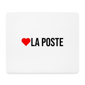 j'aime la poste facteur livraison - Tapis de souris (format paysage) - blanc - Devant