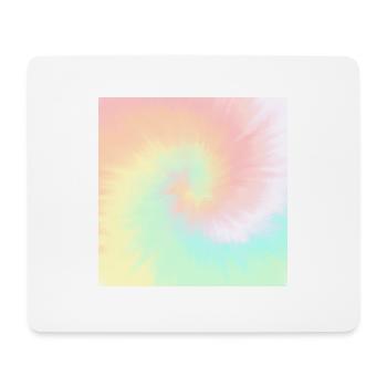 Tie Dye Pastell Swirl Tie Dye - Mousepad (Querformat) - Weiß - Vorne