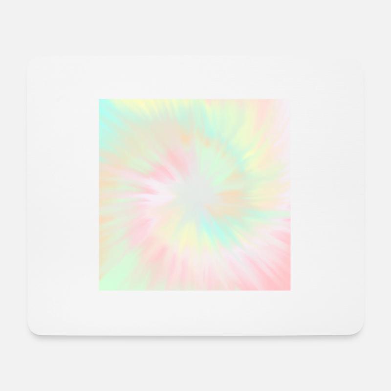 Tie Dye Pastell Tie Dye - Mousepad (Querformat) - Weiß