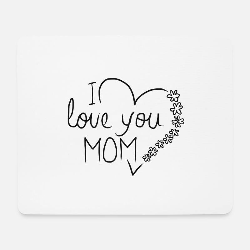 Mama Liebe Mutter Baby Muttertag mom mum Geschenk - Mousepad (Querformat) - Weiß