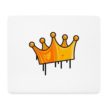 symbole de la couronne - Tapis de souris (format paysage) - blanc - Devant