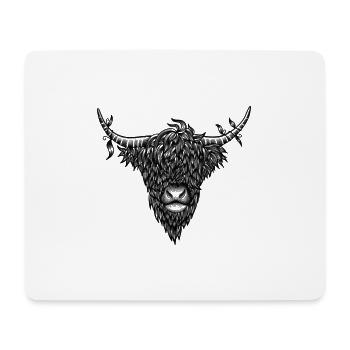 Highland Cow - Mouse Pad (horizontal) - white - Front