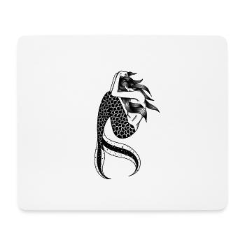 Distressed Mermaid - Mouse Pad (horizontal) - white - Front
