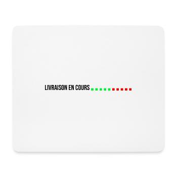 livraison en cours la poste facteur - Tapis de souris (format paysage) - blanc - Devant