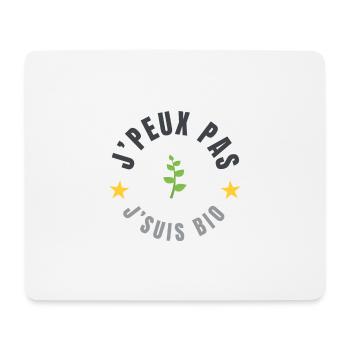 je peux pas je suis bio - Tapis de souris (format paysage) - blanc - Devant