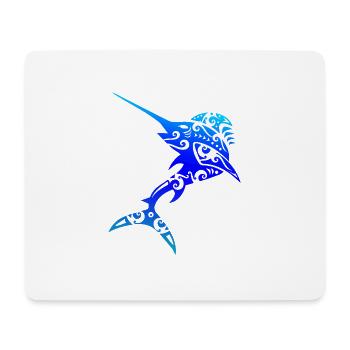Maori Schwertfisch Polynesien Tribal Tattoo Gift - Mousepad (Querformat) - Weiß - Vorne