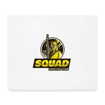 gaming logo with a shooter character - Mouse Pad (horizontal) - white - Front