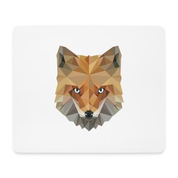 Fuchs Polygon Fuchskopf Künstler Kunst Geschenk - Mousepad (Querformat) - Weiß - Vorne