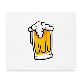 Bierglas Symbol Comic - Mousepad (Querformat) - Weiß - Vorne