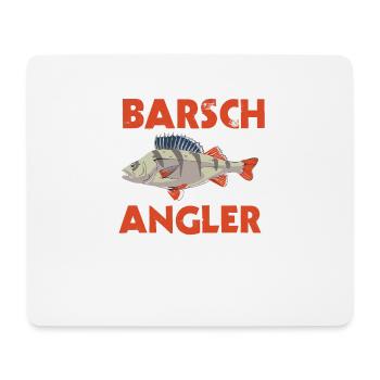 Barsch Angeler Raubfisch Spinnangler Twister - Mousepad (Querformat) - Weiß - Vorne