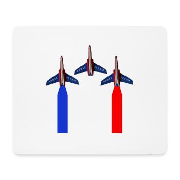 Patrouille de France meeting aérien armée de l'air - Tapis de souris (format paysage) - blanc - Devant