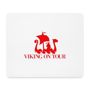Viking on Tour Idée de cadeau drôle scandinave - Tapis de souris (format paysage) - blanc - Devant