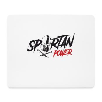 spartan power - Mousepad (Querformat) - Weiß - Vorne