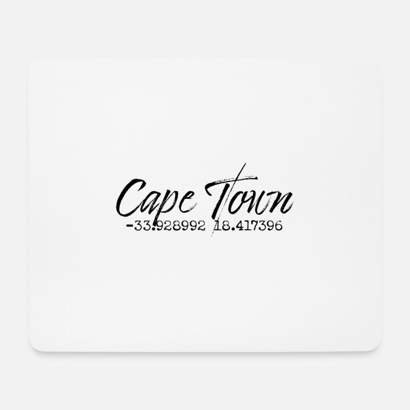 Cape Town - Mousepad (Querformat) - Weiß