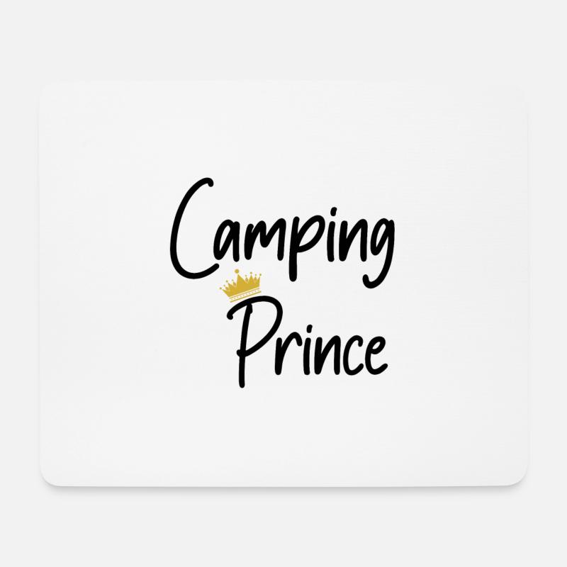 Camping Prince/Prinz - Camper, Camping - Mousepad (Querformat) - Weiß