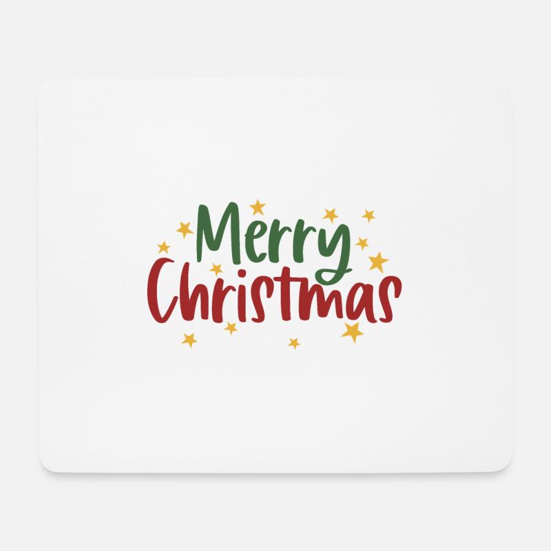 Merry Christmas 3 - Mouse Pad (horizontal) - white