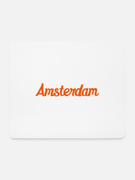 Amsterdam - Mousepad (Querformat) - Weiß