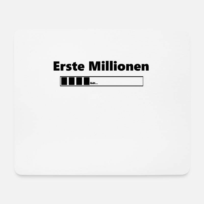 Erste Millionen Ladebalken,Geschenk, Geschenkidee - Mousepad (Querformat) - Weiß