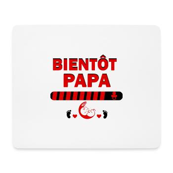 bientôt papa - Futur papa - Tapis de souris (format paysage) - blanc - Devant