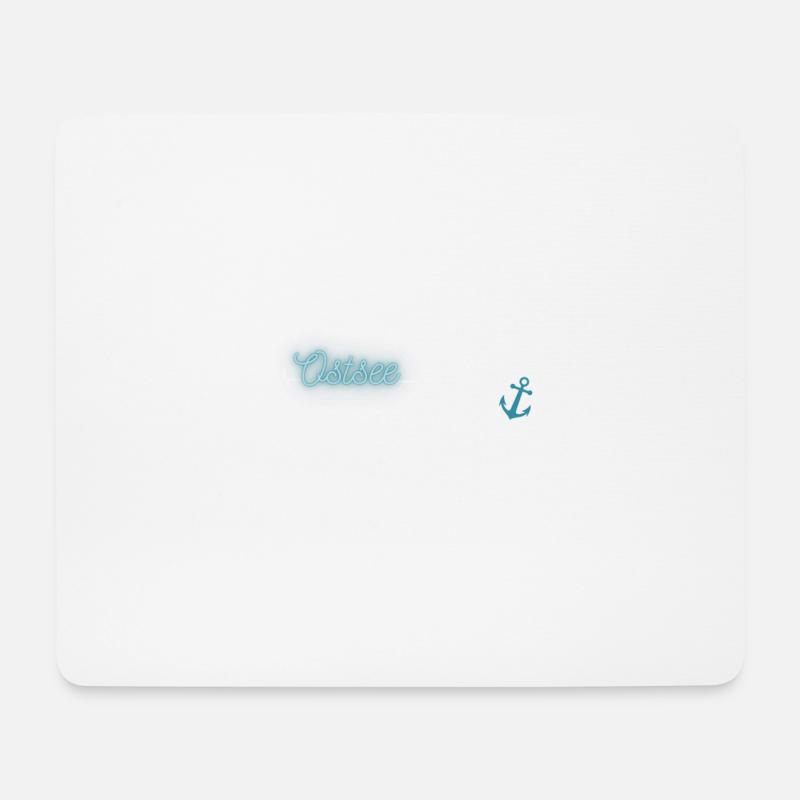 Ostsee Anker - Mousepad (Querformat) - Weiß