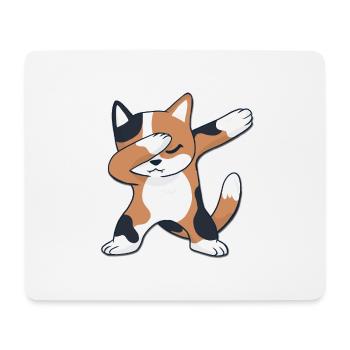Cat dabbing, cat dab - Mouse Pad (horizontal) - white - Front