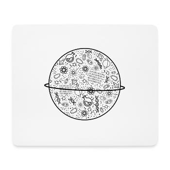 Planet of Science - Mousepad (Querformat) - Weiß - Vorne