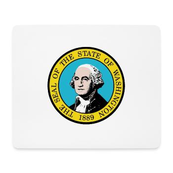 Washington State Seal - Mousepad (Querformat) - Weiß - Vorne