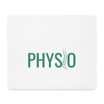Logo de physiothérapie - Tapis de souris (format paysage) - blanc - Devant