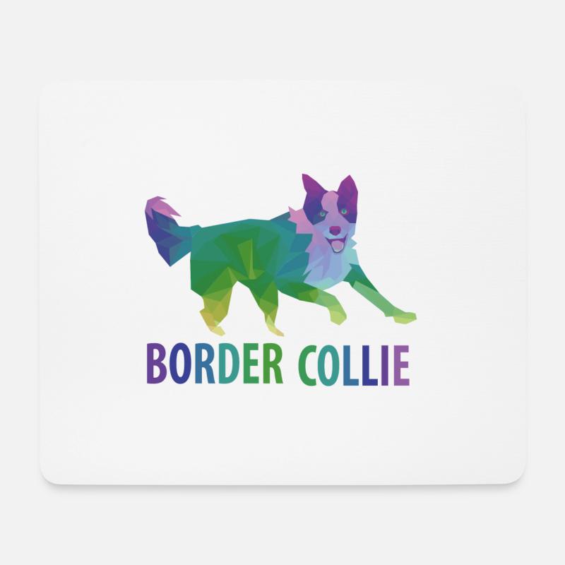Border Collie Geschenk - Mousepad (Querformat) - Weiß