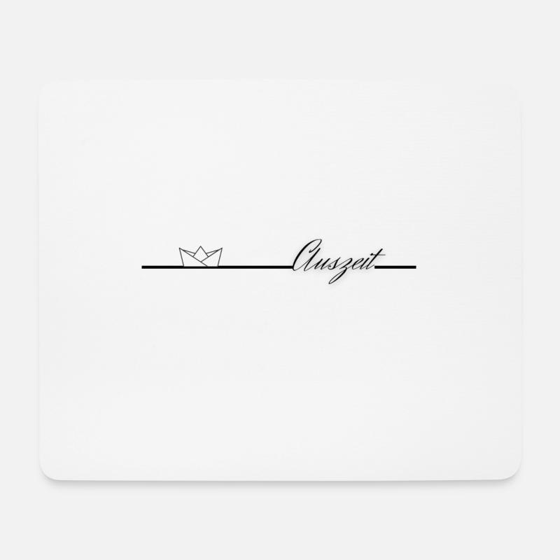 Auszeit - Meer - Anker - Mousepad (Querformat) - Weiß