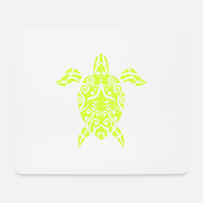 Maori-Schildkröte Polynesian Tribal Tattoo Gift - Mousepad (Querformat) - Weiß